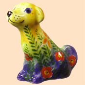 Kuenstlerurne Hund eins