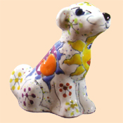 Kuenstlerurne Hund zwei