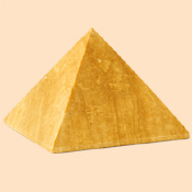 Pyramidenurne gelb