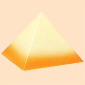 Pyramidenurne weiss cotto